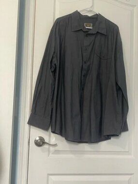 Foundry Supply Co. Dark Gray Button-Up Shirt